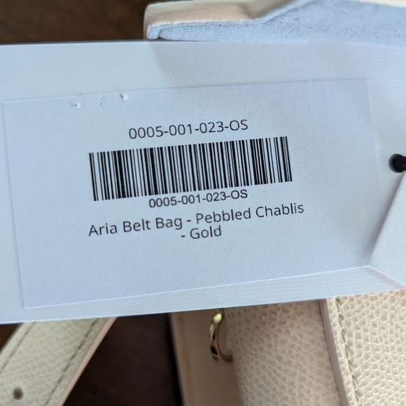 NEW Senreve Aria belt bag Pebbled Chablis / Gold  NWT - Picture 16 of 16